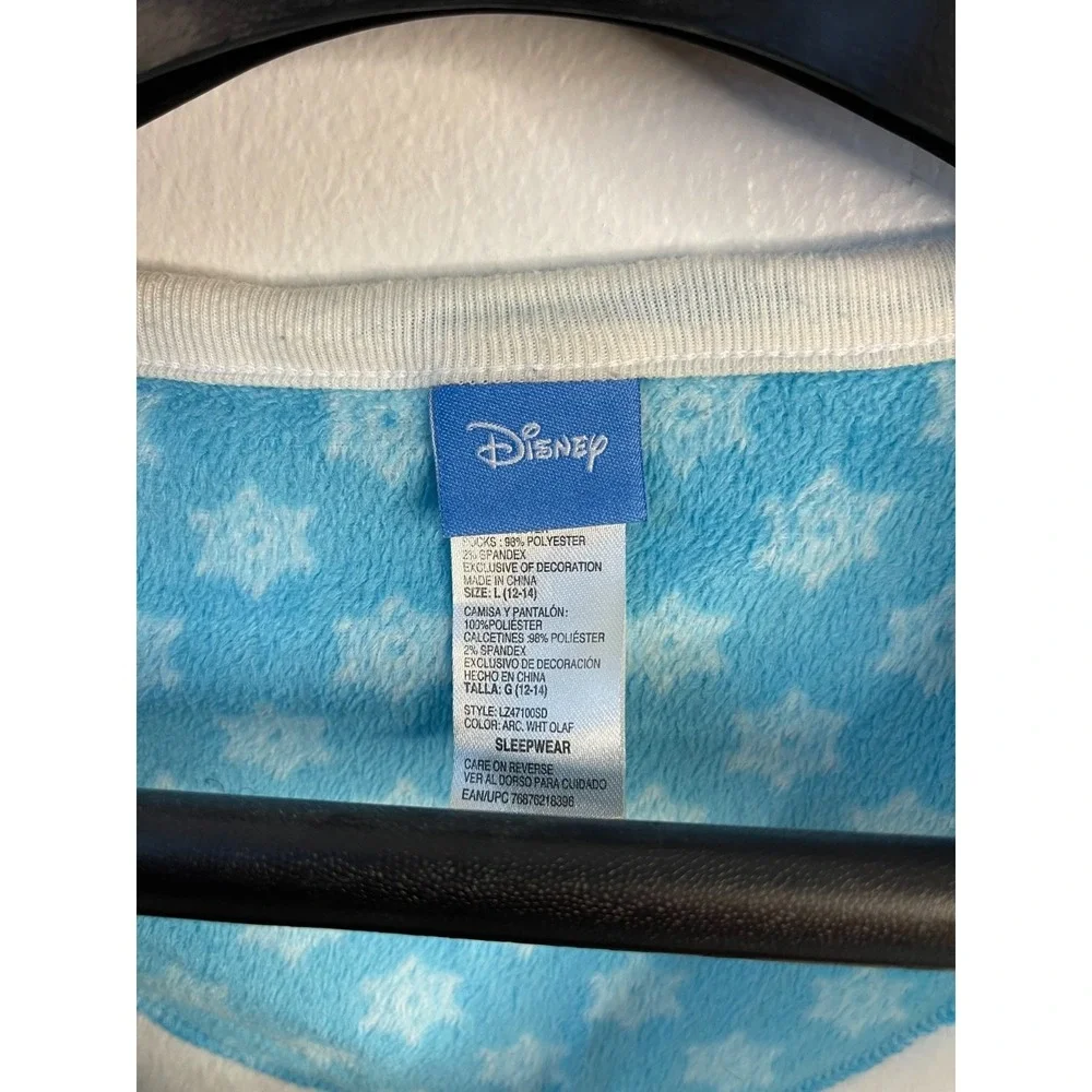 Disney SZ L 12-14 Ladies Olaf Pajama Top Arctic White - Picture 3 of 5